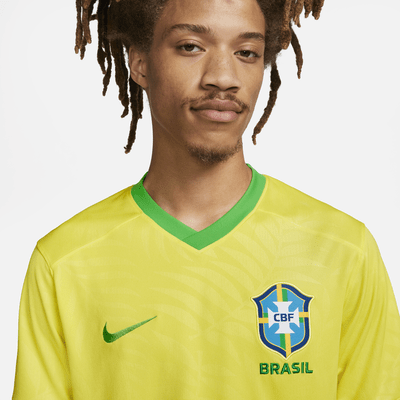 Brazil 2023 Stadium Home Big Kids' Nike Dri-FIT Soccer Jersey