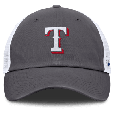 Gorra de rejilla Nike de la MLB ajustable para hombre Texas Rangers Club