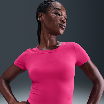 Nike One Fitted Women's Dri-FIT Short-Sleeve Cropped Top