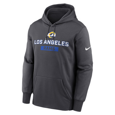 Los Angeles Rams Toss Sweep Men’s Nike Therma NFL Pullover Hoodie