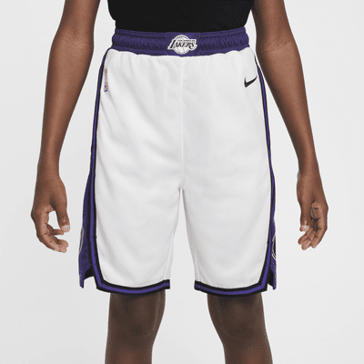 Los Angeles Lakers Older Kids' Nike Dri-FIT NBA Swingman Shorts. Nike HU