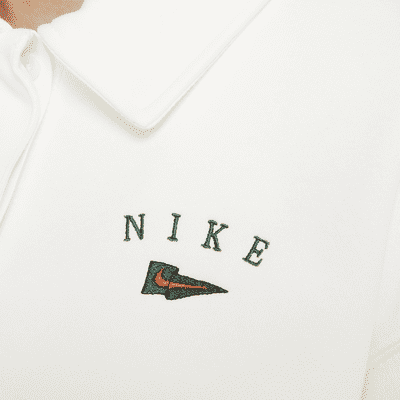 Nike Sportswear Women's Oversized Crop Fleece Polo Sweatshirt