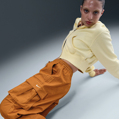Nike Sportswear Normal Belli Oversize Dokuma Kadın Kargo Eşofman Altı