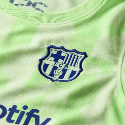 FC Barcelona 2024/25 Stadium Derde Nike driedelig replica-voetbaltenue voor kleuters