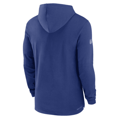 New York Giants Sideline Club Men’s Nike Men's NFL Full-Zip Hoodie in Blue, Size: Medium | 00MR4EW8I-XNN