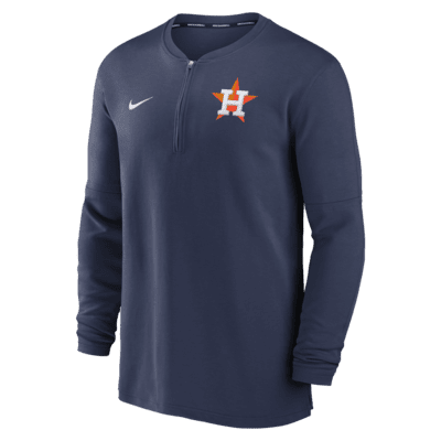 Houston Astros Authentic Collection Game Time Men's Nike Dri-FIT MLB 1/2-Zip Long-Sleeve Top