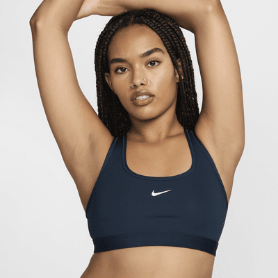 Bra deportivo sin almohadillas para mujer Nike Swoosh Light Support