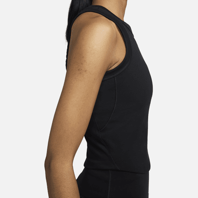 Nike One Fitted korte tanktop met Dri-FIT voor dames