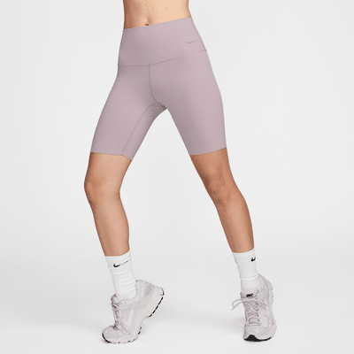 Shorts de ciclista de cintura alta de 20 cm con soporte suave para mujer Nike Zenvy