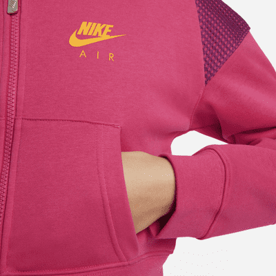 Nike Air Older Kids' (Girls') French Terry Full-Zip Hoodie