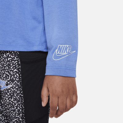 Nike Notebook Print Long Sleeve Knit Top Little Kids Top