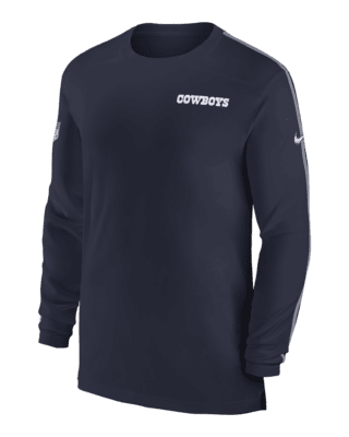 Мужские  Dallas Cowboys Sideline Coach Nike Dri-FIT NFL Long-Sleeve Top