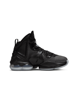 all black high top lebrons