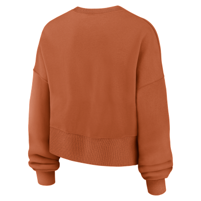 Sudadera de cuello redondo sin cierre universitaria Nike para mujer Texas Phoenix Arch