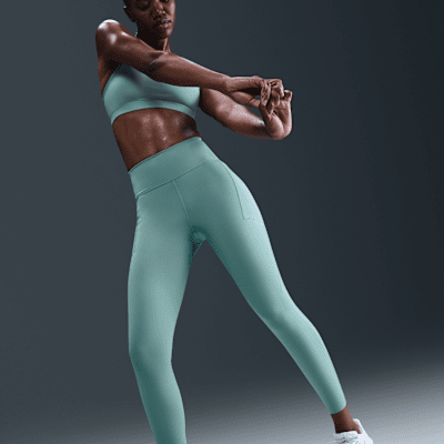 Leggings de correr de tiro alto de 7/8 con bolsillos para mujer Nike Swift