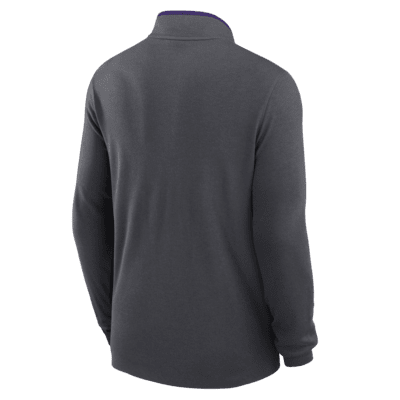 LSU Tigers Victory Men's Nike Dri-FIT College 1/2-Zip Long-Sleeve Top