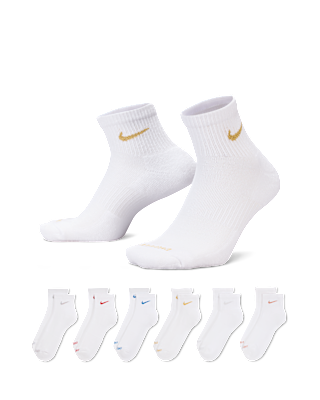 Unisex носки Nike Everyday Plus Cushioned Training Ankle Socks (6 Pairs) для тренировок