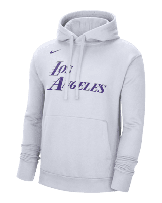 NWT Mens Nike NBA LA Lakers Sweatshirt Hoodie sz S-M AA3671 505 Lebron Kobe  city