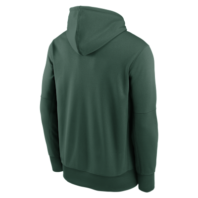 Sudadera con gorro sin cierre Nike Therma de la NFL para hombre Green Bay Packers Toss Sweep 