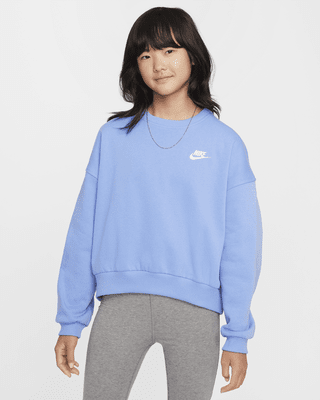 Детский свитшот Nike Sportswear Club Fleece Girls' Boxy Crew-Neck