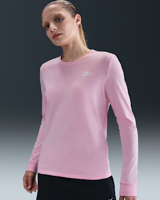 Женская футболка Nike Sportswear Club Long-Sleeve