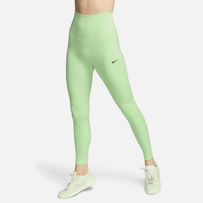 workout outfit  mint green nikes + grey nike leggings + black