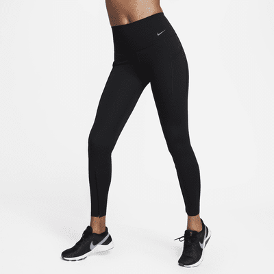 Leggings de largo completo y tiro alto de media sujeción con cierres y bolsillos para mujer Nike Universa