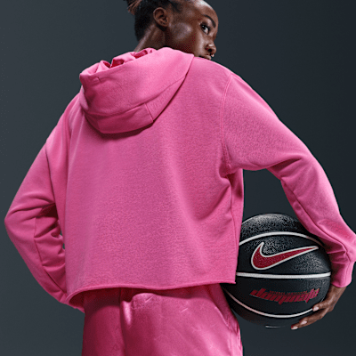Sweat à capuche de basket court oversize A'ja Wilson pour femme