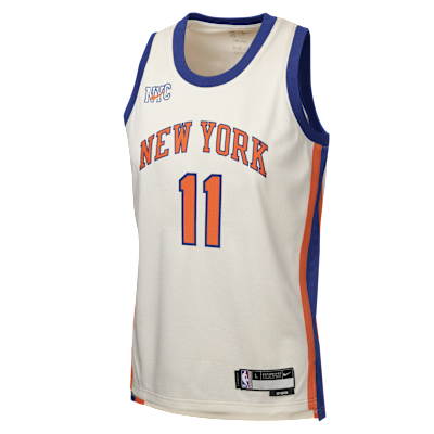 Jersey Nike de la NBA Swingman para niños talla grande Jalen Brunson New York Knicks City Edition