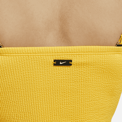 Parte superior de traje de baño tipo bandeau midkini para mujer Nike