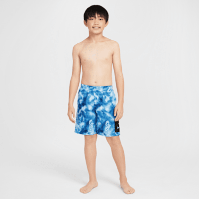 Traje de baño tipo shorts cargo con forro interior de 18 cm Nike Swim Voyage para niños talla grande