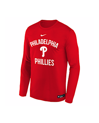 Детская футболка Philadelphia Phillies Authentic Collection Team Issue Legend Big Kids' Nike Dri-FIT MLB