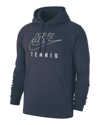 Мужское худи Nike Swoosh Club Fleece Tennis Pullover Hoodie для тенниса