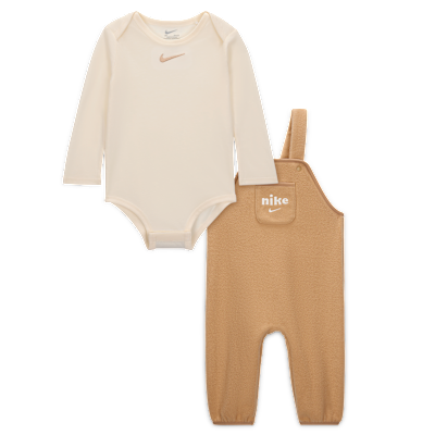 Nike Baby (12-24M) Plush Fleece Overalls 2-Piece Set