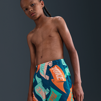 Shorts de vóleibol de 18 cm con forro de ropa interior para niño talla grande Nike Swim Breaker