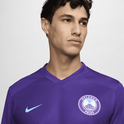 Jersey Nike Dri-FIT de la NWSL replica del Orlando Pride visitante 2024 Stadium para hombre