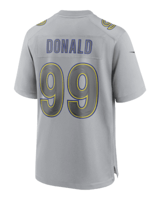 Men's Nike Aaron Donald White Los Angeles Rams Name & Number T-Shirt Size: Small