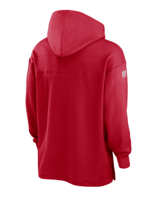 Men's Nike Therma-Fit Long Sleeve Sweatshirt Hoodie Red Kansas City  Chiefs Med