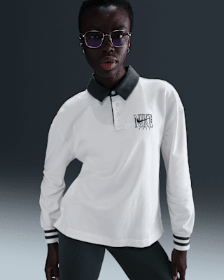 Женские  Nike Sportswear Essential Oversized Long-Sleeve Polo