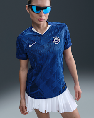 Женские джерси Chelsea FC 2025/26 Stadium Home Nike Dri-FIT Soccer Replica Jersey