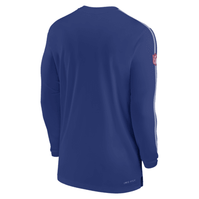 New York Giants Sideline Coach Men's Nike Dri-FIT NFL Long-Sleeve Top