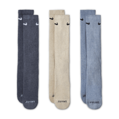 Nike Everyday Plus Cushioned Training Crew Socks (3 Pairs)