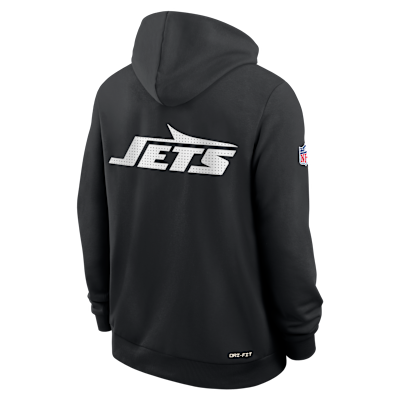 Sudadera con gorro Nike Dri-FIT de la NFL de cierre completo para hombre New York Jets Utility Player Sideline