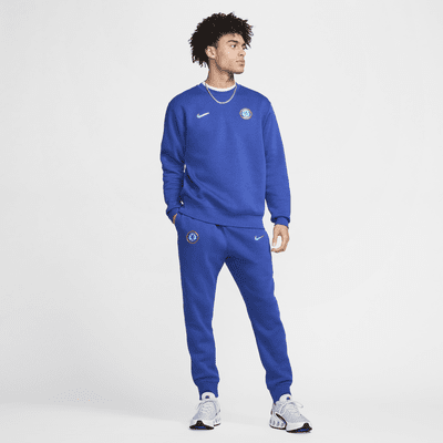 Chelsea FC Club Nike Football-sweatshirt med rund hals til mænd