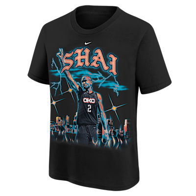 Shai Gilgeous-Alexander Oklahoma City Thunder City Edition Big Kids' Nike NBA T-Shirt