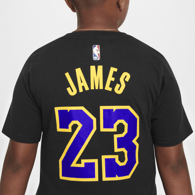 LeBron James Los Angeles Lakers City Edition Older Kids' (Boys') Nike NBA T-Shirt