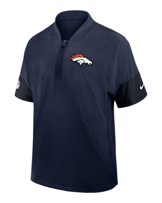 Мужская куртка Denver Broncos Sideline Coach Nike NFL 1/2-Zip Short-Sleeve