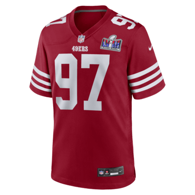 Jersey Nike de la NFL Game para hombre Nick Bosa San Francisco 49ers Super Bowl LVIII