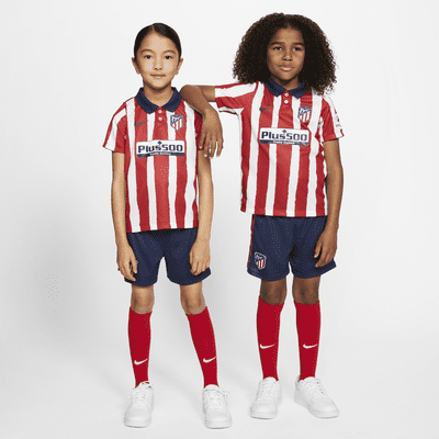Atlético de Madrid 2020/21 Home Younger Kids' Football Kit.