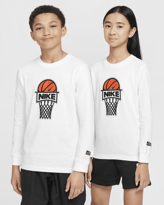 Подростковая футболка Nike Sportswear Big Kids' Long-Sleeve